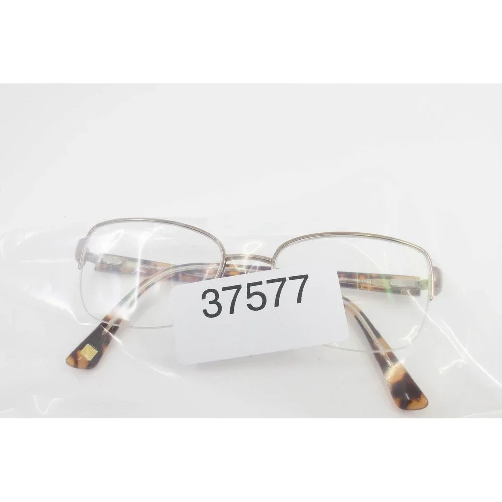 Anne Klein AK5050 Eyeglasses Gold Tortoise Semi Rimless Frames 52-17-135
